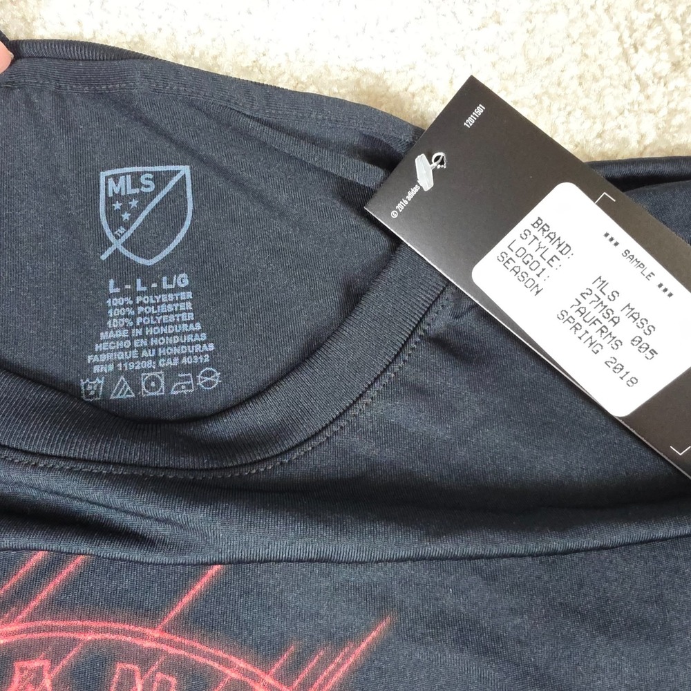 Adidas Atlanta United FC Shirt Mens Large Black Red MLS‎ Soccer Sample 2018 - Picture 4 of 6